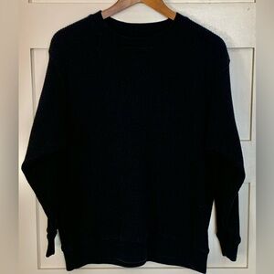 Aerie Women’s Waffle Knit Shirt in Black